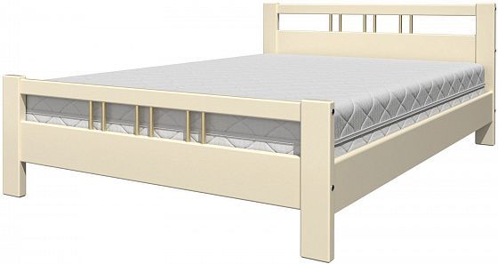 Кровать "Вероника-3" 900 мм (ламели) - Кровать "Вероника-3" 900 мм (ламели), Цвет: Слоновая кость