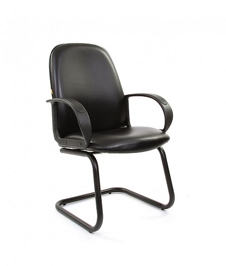 Кресло посетителя "Chairman 279V ЭКО" - Кресло посетителя "Chairman 279V ЭКО", Цвет: Экокожа черная