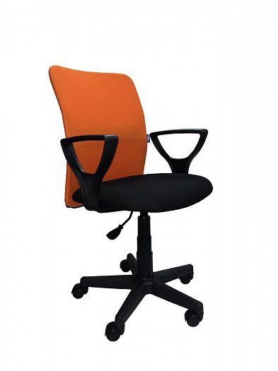 Кресло для оператора "Том" - Черный/Оранжевый (Сетка)