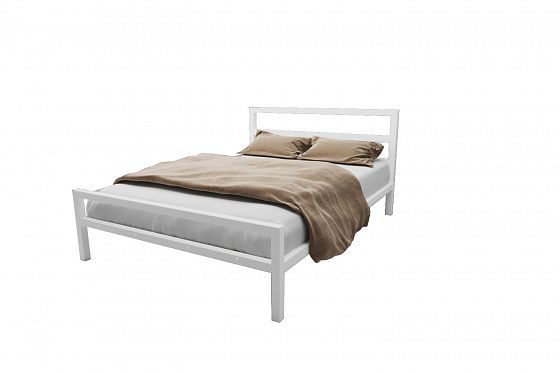 Кровать металлическая "Комфорт" 1600*2000 - Белый (металл)