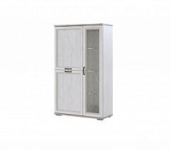 Шкаф низкий с большой стеклянной дверью "Александрия" ШК-116 (Серия 3)