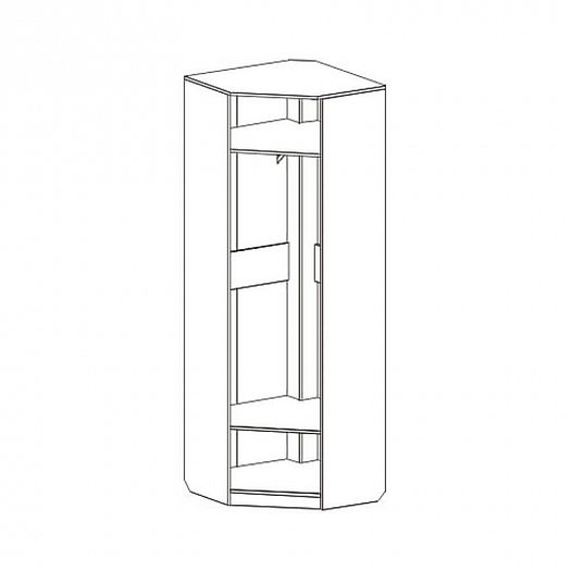 Шкаф угловой "Элана" (720) - Схема