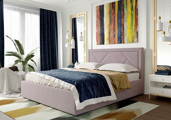 Кровать "Сиеста" 1600 - В интерьере, цвет: Альба Розовый