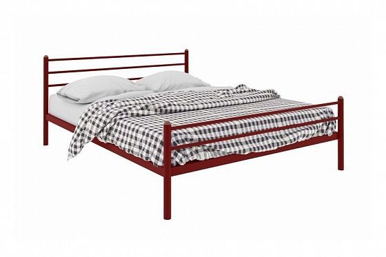 Кровать "Милана Plus" 1200 мм (ламели) - Цвет: Красный