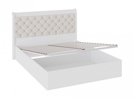 Кровать "Франческа" 1600 с ПМ + Спинка кровати с мягким элементом - подъемный механизм