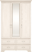 Шкаф 3-х дверный для одежды с ящиками с зеркалом "Венеция" №1