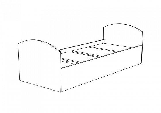 Кровать "Юниор-2" МДФ - Схема