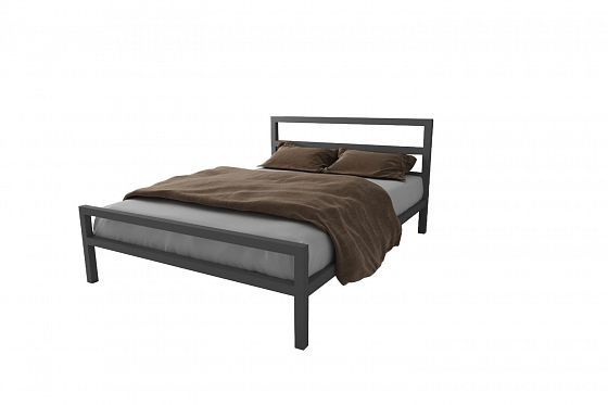 Кровать металлическая "Комфорт" 900*2000 - Серый (металл)
