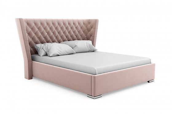 Кровать "Versal" 900 металлическое основание/стразы - Цвет: Розовый 104
