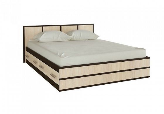 Кровать 1,6 м с 2 ящиками "Сакура" -