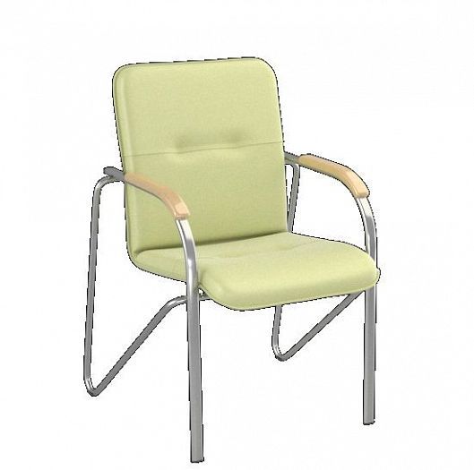 Кресло для посетителей "Самба" - Фисташковый (Экокожа)