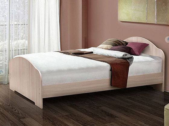 Кровать на швеллере №1 900*1900 мм - Кровать на швеллере №1 900*1900 мм, Цвет: Дуб млечный
