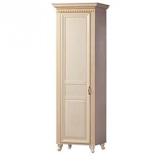 Шкаф для одежды однодверный "Марлен" №472 Цвет: Кремовый белый