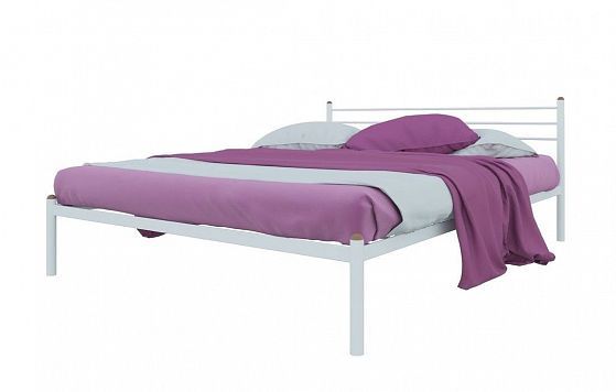 Кровать "Милана" 1200 мм (ламели) - Цвет: Белый