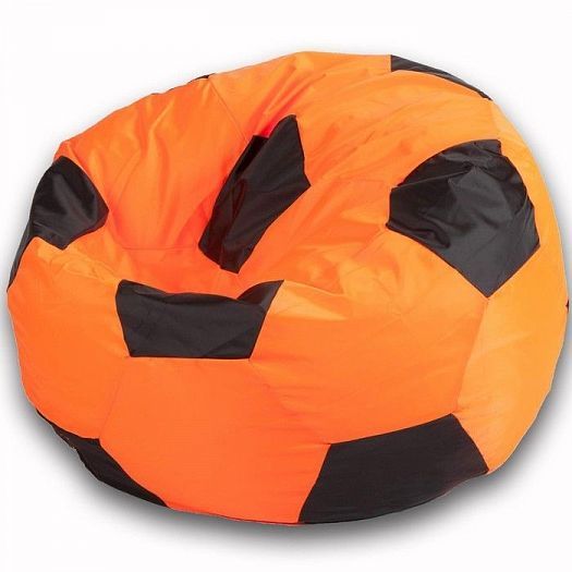 Кресло-мешок "Мяч 80" - Цвет: Оксфорд Оранжевый/Черный