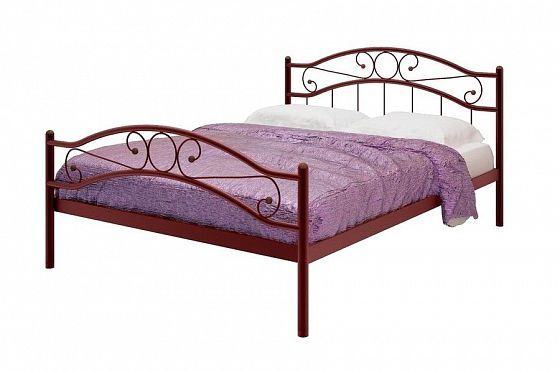 Кровать "Надежда Plus" 1800 мм (ламели) - Цвет: Красный