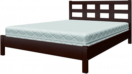 Кровать "Вероника-4" 900 мм + ламели - Цвет: Орех