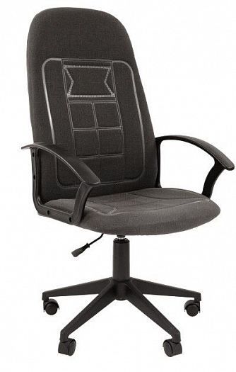 Кресло для офиса "Chairman Стандарт СТ-27" - Серый (ткань)