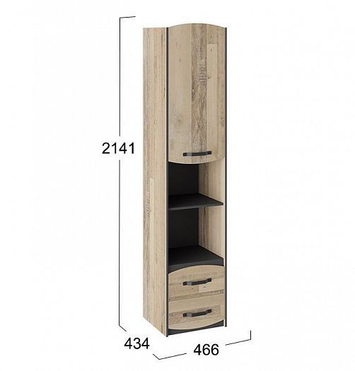 Шкаф комбинированный "Кристофер" ТД-328.07.20 - размеры