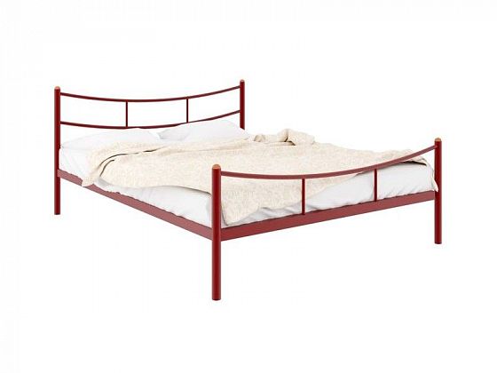 Кровать "София Plus" 1200 мм (ламели) - Цвет: Красный