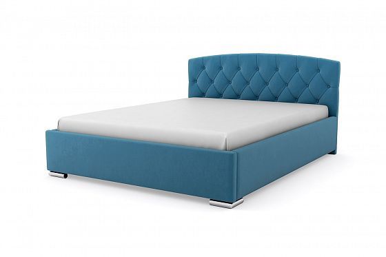 Кровать "Премьер" 1400 с ламелями - Кровать "Премьер" 1400 с ламелями, Цвет: Синий 115