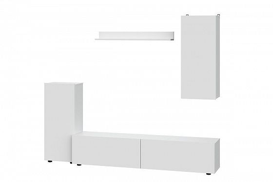 Мебель для гостиной "МГС 10" (NN-Мебель) - Мебель для гостиной "МГС 10" (NN-Мебель), цвет Белый