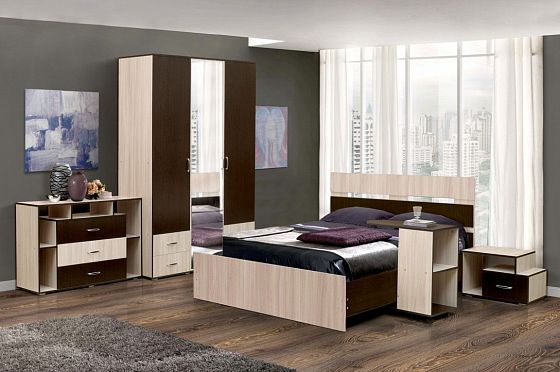 Модульная спальня "Венеция 10" - Набор мебели для спальни "Венеция 10" с кроватью 1400*2000 мм, Цвет