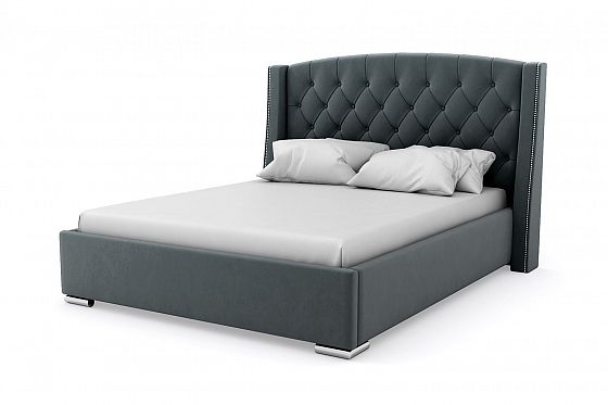 Кровать "Bounty LUX" 1600 с ламелями - Кровать "Bounty LUX" 1600 с ламелями, Цвет: Серый 017
