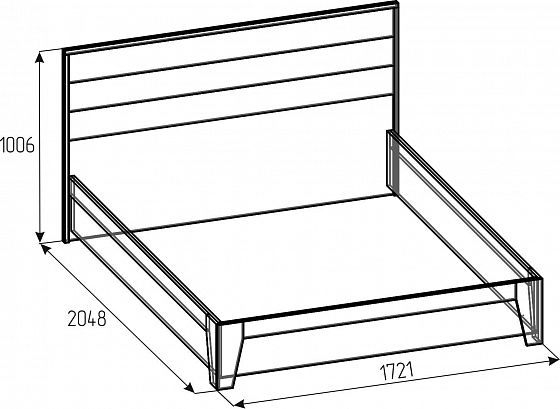 Кровать Люкс 307 "Айрис" (1600) - Схема