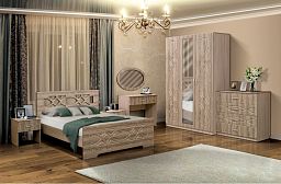 Модульная спальня "Венеция 7" с кроватью 1400*2000 мм