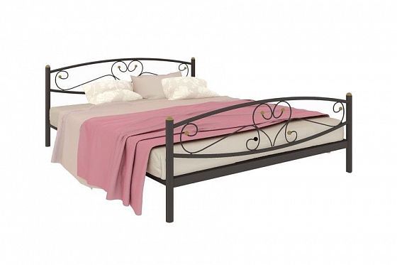 Кровать "Каролина Plus" 1800 мм (ламели) - Цвет: Черный
