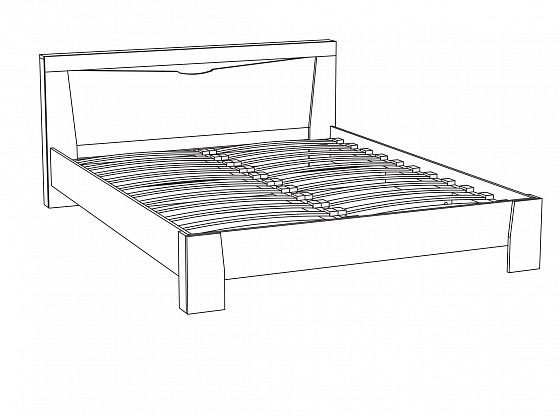 Кровать "Ривьера" 1600 мм - Кровать "Ривьера" 1600 мм, схема