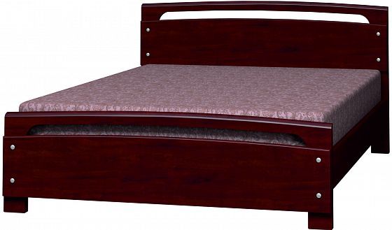 Кровать "Камелия-2" 1600 мм (ламели) - Кровать "Камелия-2" 1600 мм (ламели), Цвет: Дуб коньяк