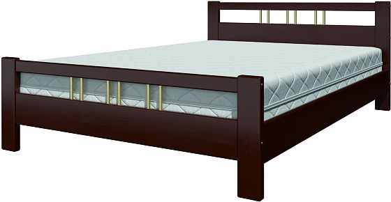 Кровать "Вероника-3" 900 мм (ламели) - Кровать "Вероника-3" 900 мм (ламели), Цвет: Орех