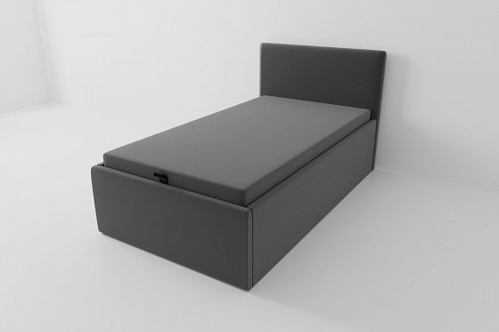 Кровать детская "Стандарт" 800*1600 (с подъёмным механизмом и матрасом) - Серый (ткань)
