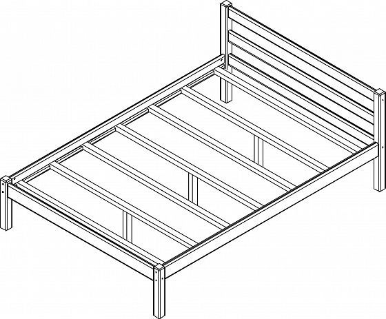 Кровать "Рино" 1200 с опорными брусками - Схема