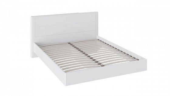 Кровать "Наоми" 1600 + спинка кровати - Белый глянец