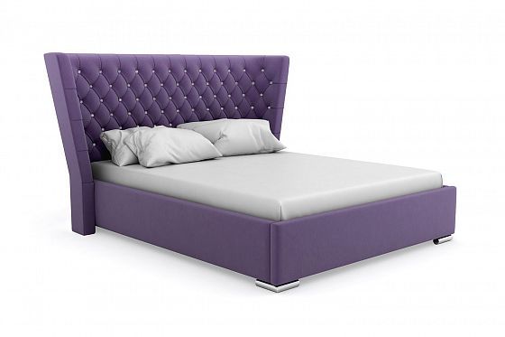 Кровать "Versal" 1200 металлическое основание/стразы - Цвет: Фиолетовый 119