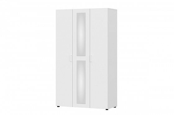 Шкаф трехстворчатый "Токио" (NN-Мебель) - Белый текстурный