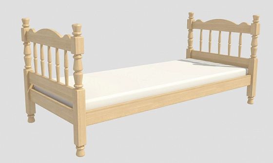 Кровать одинарная "Аленка" 900*2010 + основание щитовое - Цвет: Сосна