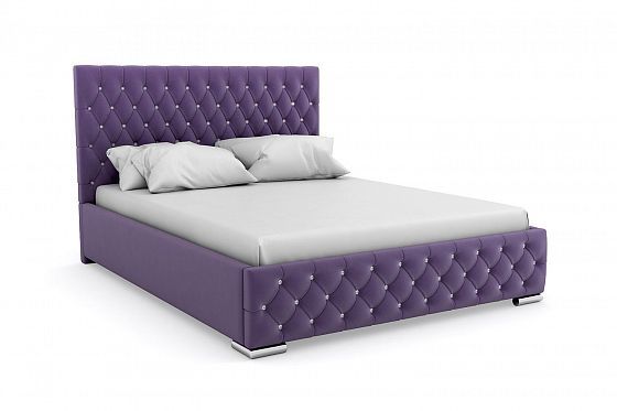 Кровать "Millennium" 1200 металлическое основание/стразы - Цвет: Фиолетовый 119
