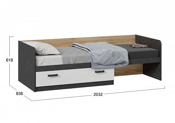 Кровать "Рико" ТД-340.12.01 - размеры