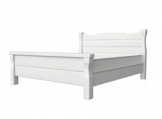 Кровать "Манхэттен-4" 1400 мм + ламели - Цвет: Белый античный