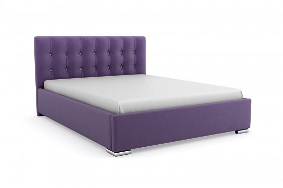 Кровать "Бостон" 1400 с ламелями/стразы - Цвет: Фиолетовый 119
