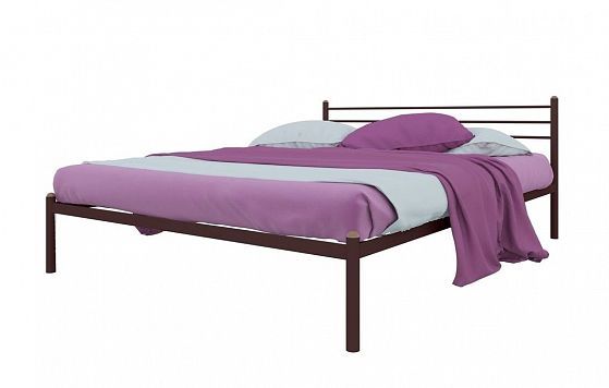 Кровать "Милана" 1600 мм (ламели) - Цвет: Коричневый