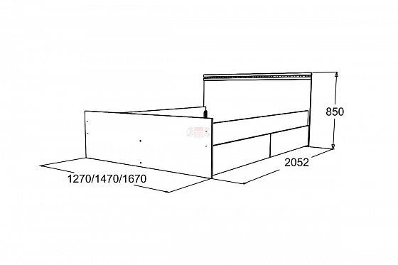 Кровать двойная с подъемным основанием 1600 мм "Ольга-13" - Кровать двойная с подъемным основанием 1