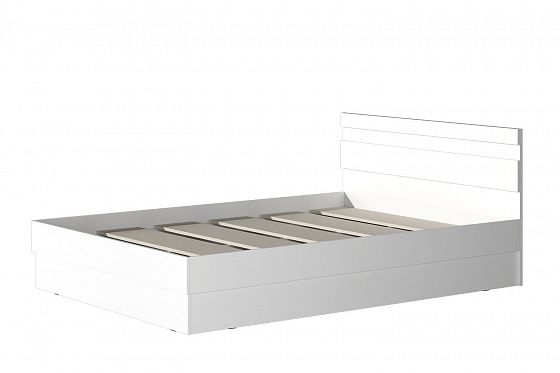 Кровать "Хилтон" 1400 мм - Белый текстурный