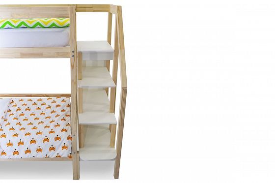 Детская двухъярусная кровать "Svogen натура" - Детская двухярусная кровать "Svogen натура", лестница