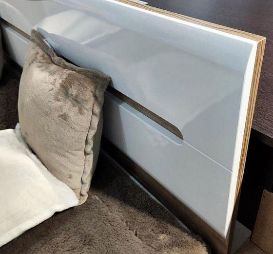 Кровать "Наоми" КР-11 с подъемным механизмом - Изголовье, цвет: Дуб Каньон/Белый глянец