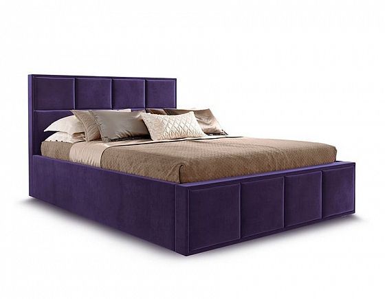 Кровать "Октавия" 1800 + ортопедическое основание с ПМ - Цвет: Мора Фиолетовый